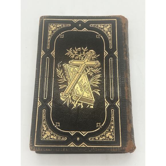 Vintage 1908 Prayer Book by Katharina Munsinger Hymnal Leather Cover 5.25”H - Picture 3 of 16